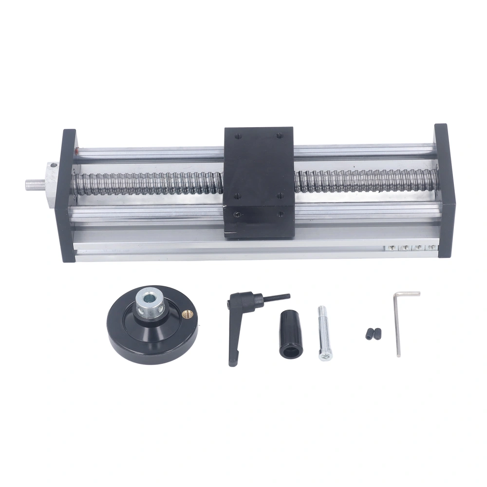 Linear Stage Actuator 200mm Stroke Manual Ballscrew Linear Rail Guide Slide Stage with Handwheel