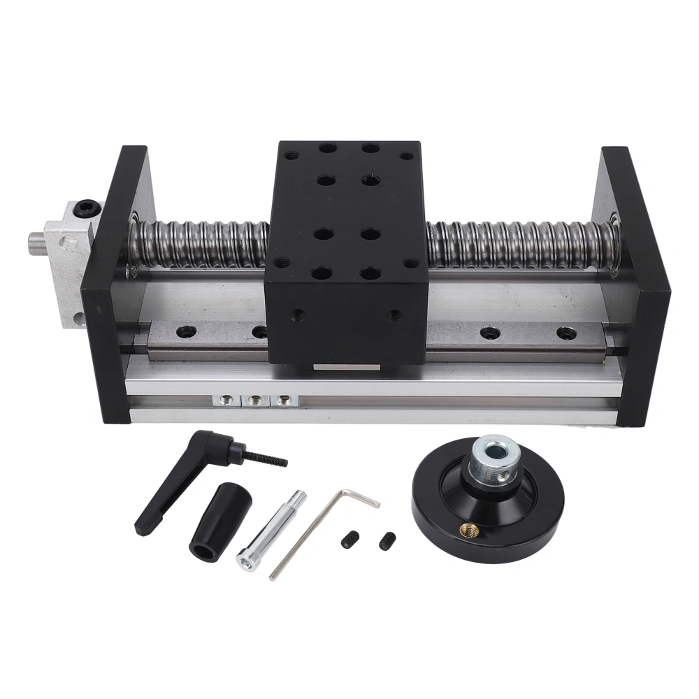 Linear Motion Guide Actuator with Hand Wheel 100mm Stroke X Y Z Axes CNC Linear Stage Motion Rail Actuator