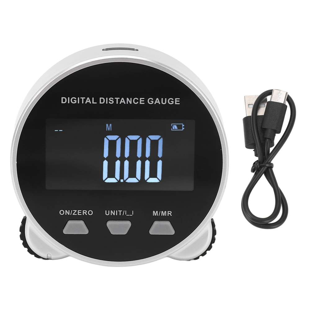 Digital Distance Gauge Rechargeable LCD Screen Electronic Long Distance Rolling Measuring Tool