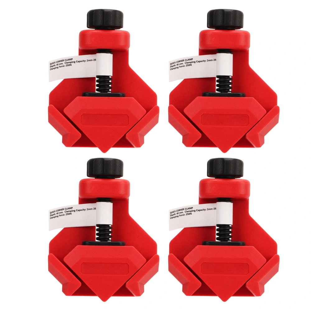 4PCS Right Angle Clamp Spring Load 90 Degree Corner Clip for DIY Woodworking Furniture Maintenance