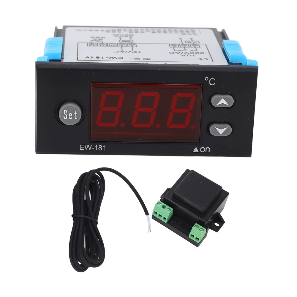 Temperature Controller Digital Display Microcomputer Thermostat for Seafood Pool Machine Heating Equipment AC12V