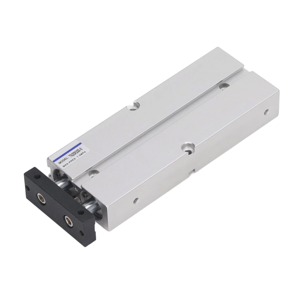 Double Rod Double Acting Cylinder Aluminum Alloy 20mm Dia 100mm Stroke Compound Action Type Pneumatic Air Cylinder