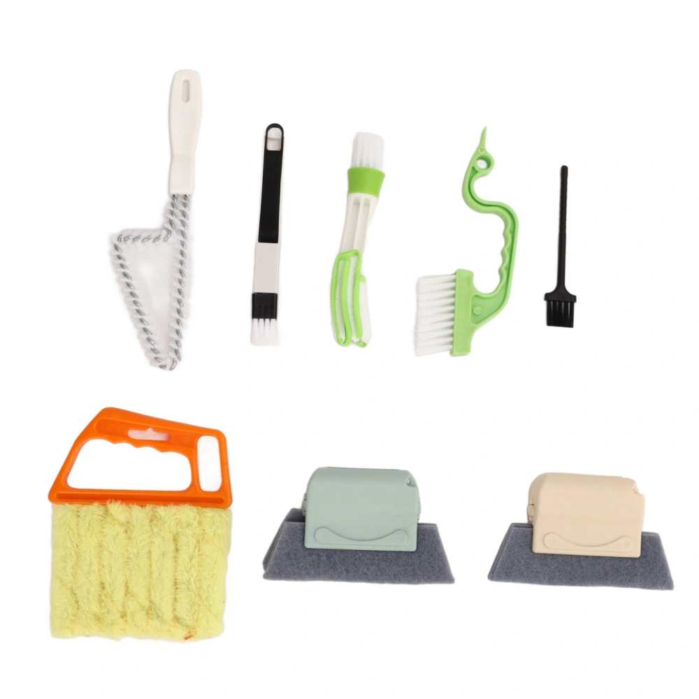 8 Pieces Car Cleaning Brush Set Handheld Dust Remove Brushes for Air Vent Crevice Door Window Track