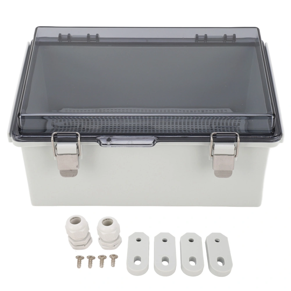 Transparent Cover Junction Box IP67 Waterproof Distribution Box ABS Electrical Enclosure 290x190x140mm