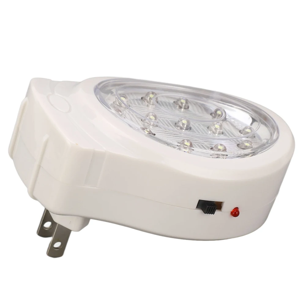 LED Emergency Light 2W Cold White 2 Gear Energy Saving Rechargeable Plug In Power Failure Light AC110‑240V US Plug