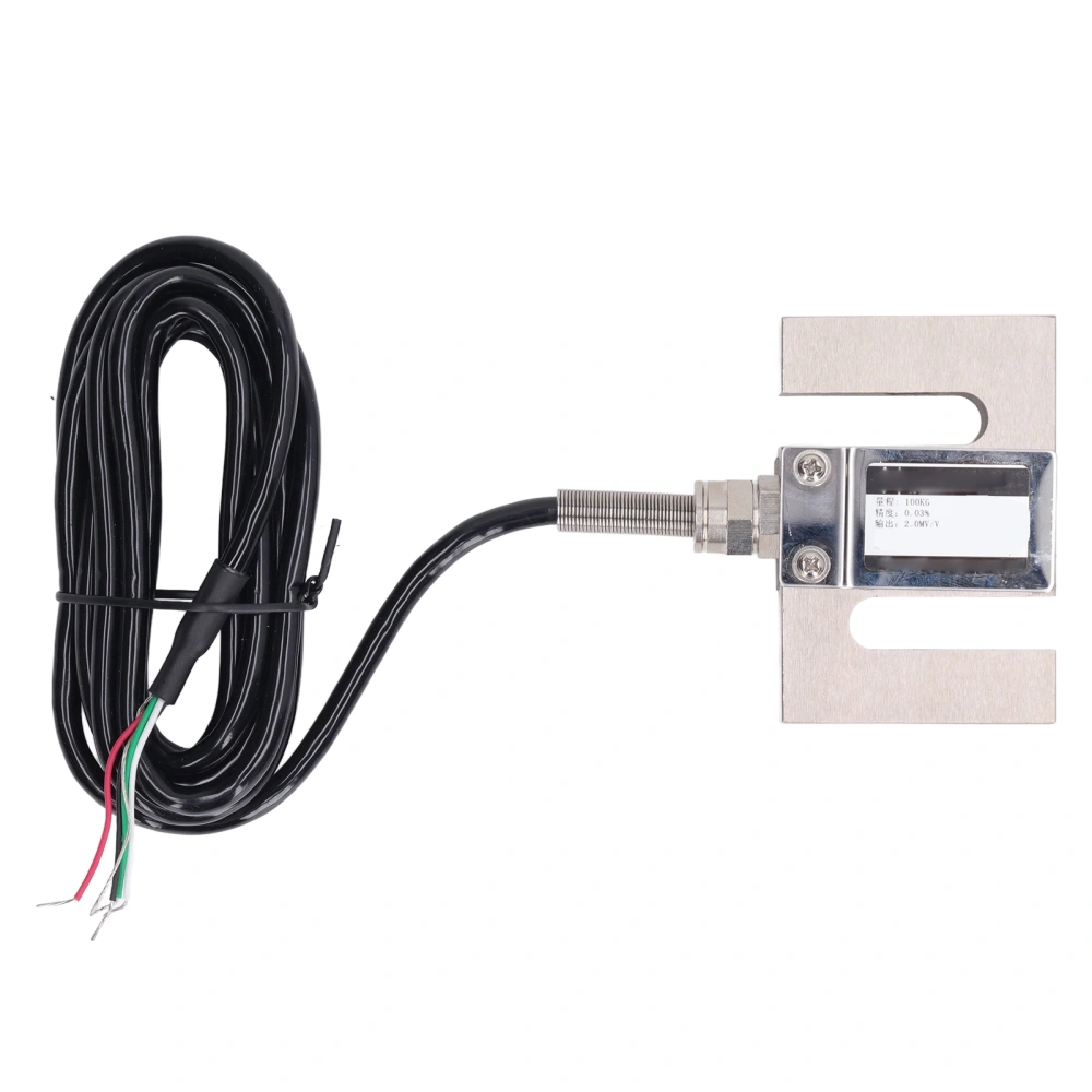 Load Cell Weight Sensor S Type Beam Scale Sensor Pull Pressure Compression Tension Force Sensor 200 kg / 440.92 Lb