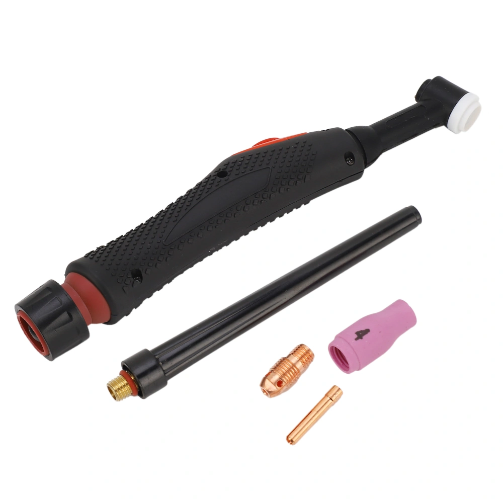 TIG Welding Torch Head Kit 360 Degree Rotatable Air Cooling Argon Welding Gun Head with Accessories