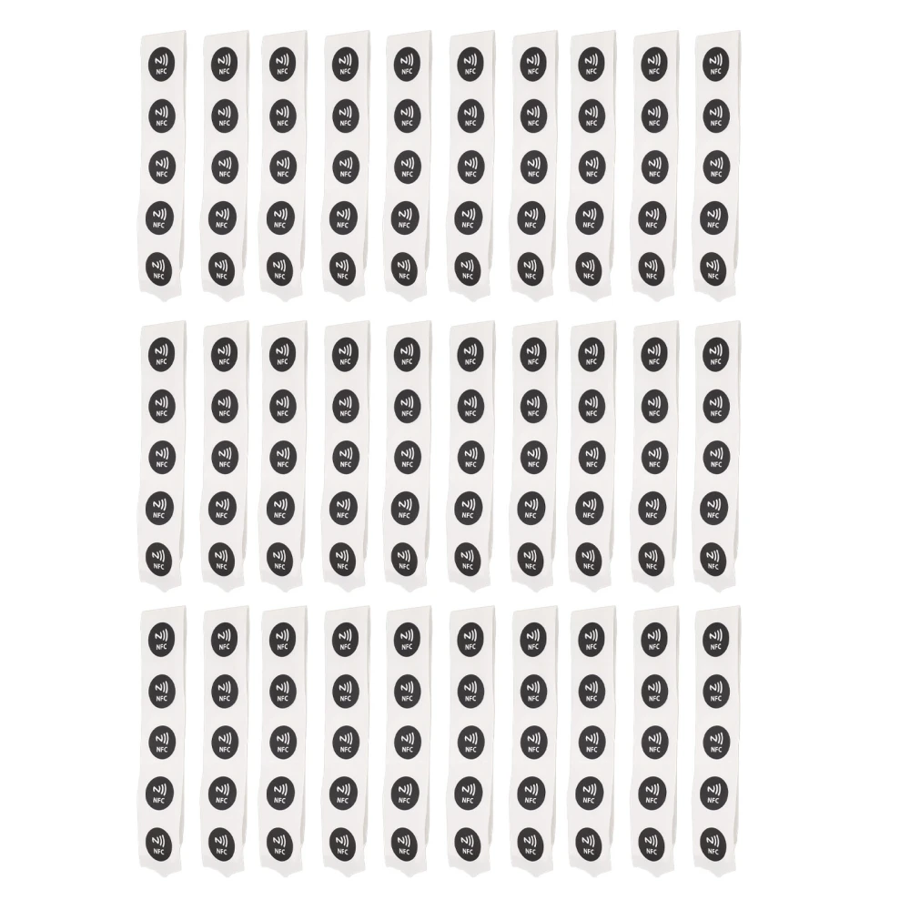 30Pcs NFC Tags PVC Waterproof 504 Bytes Programmable NFC Stickers for TagMo Phone Black