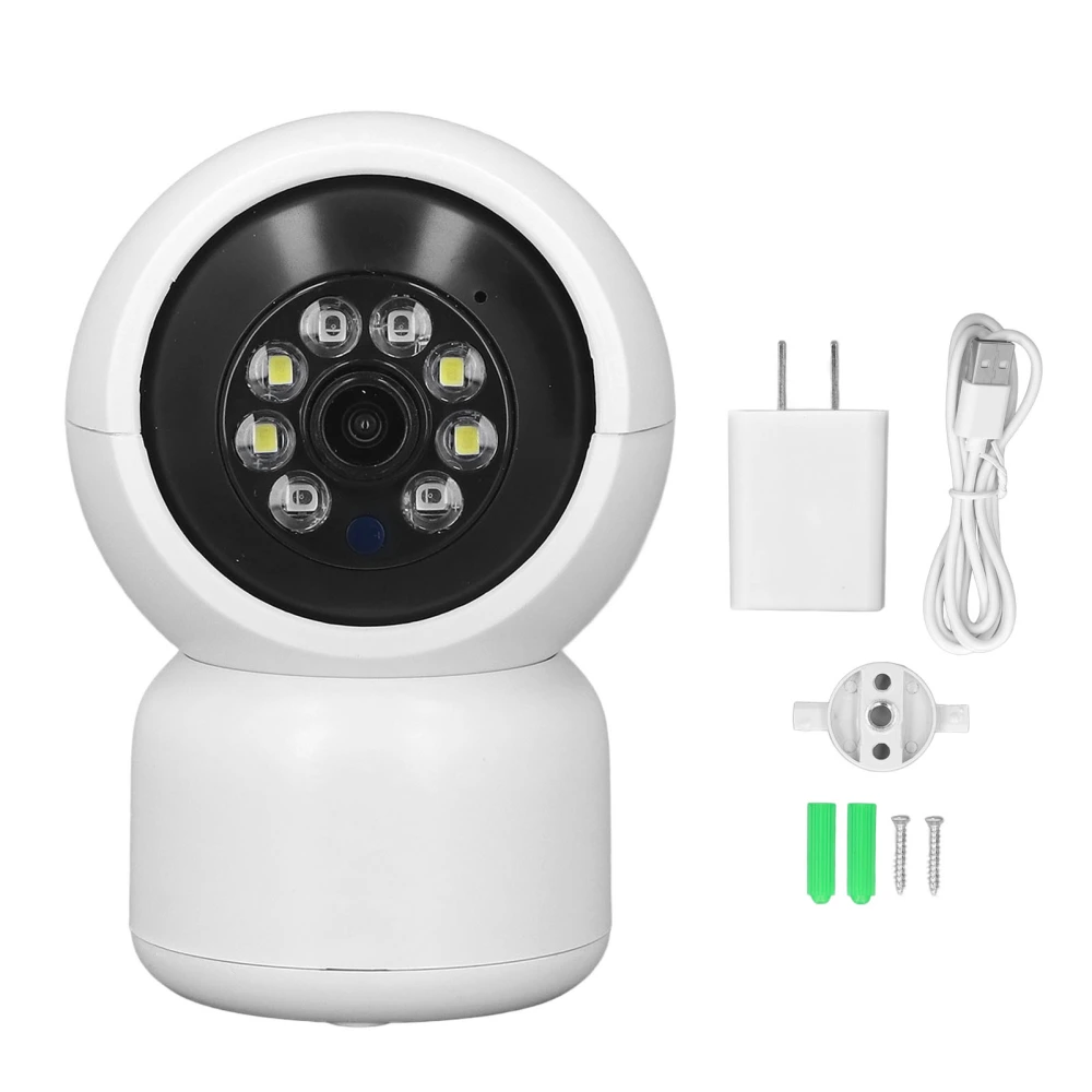 Security Camera WiFi Indoor 2 Way Audio Infrared Night Vision Baby Pet Surveillance Monitor for Home 2MP 100‑240V