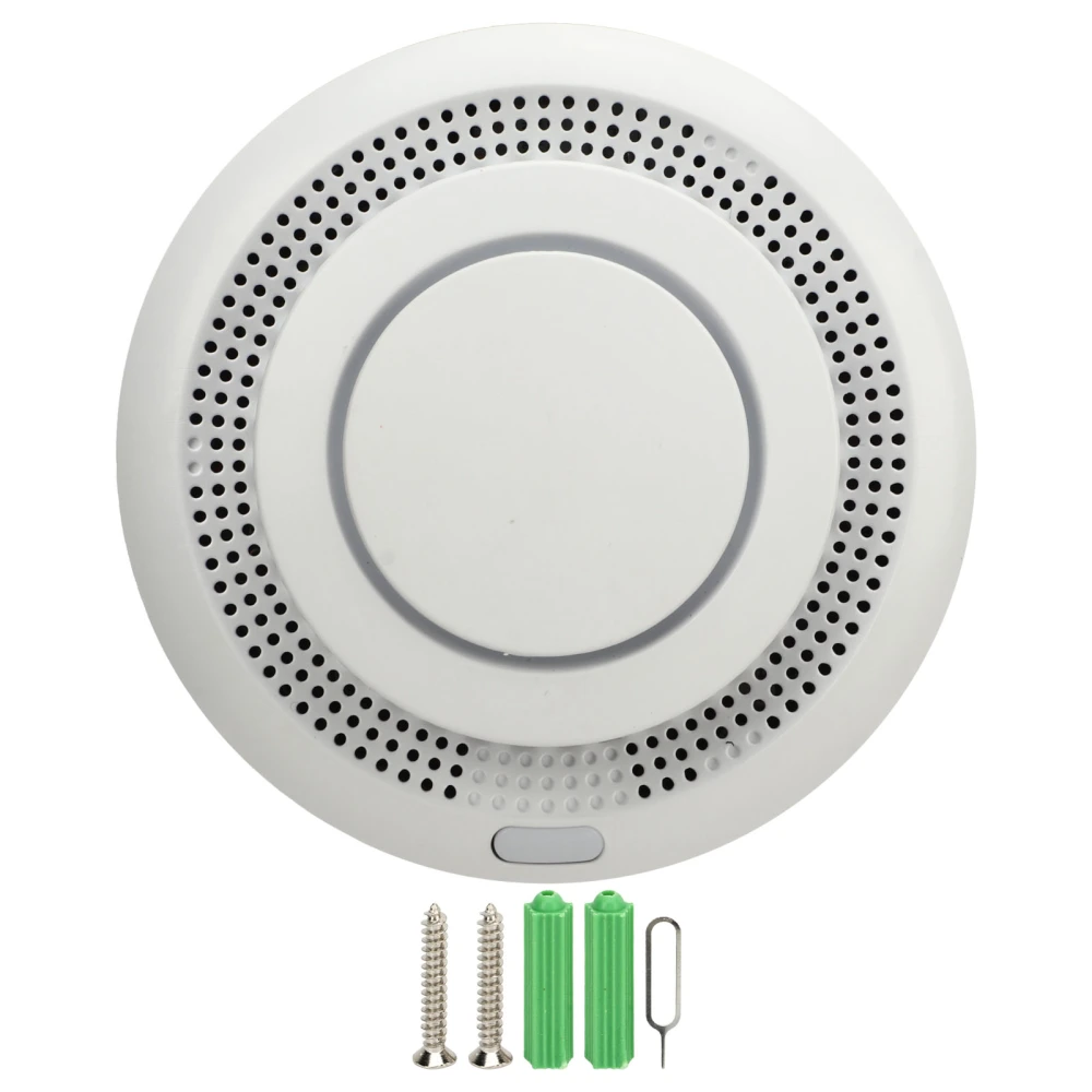 Smoke Detector High Volume Sensitive Smoke Fire Alarm with Test Button and Low Battery Reminder for Zigbee