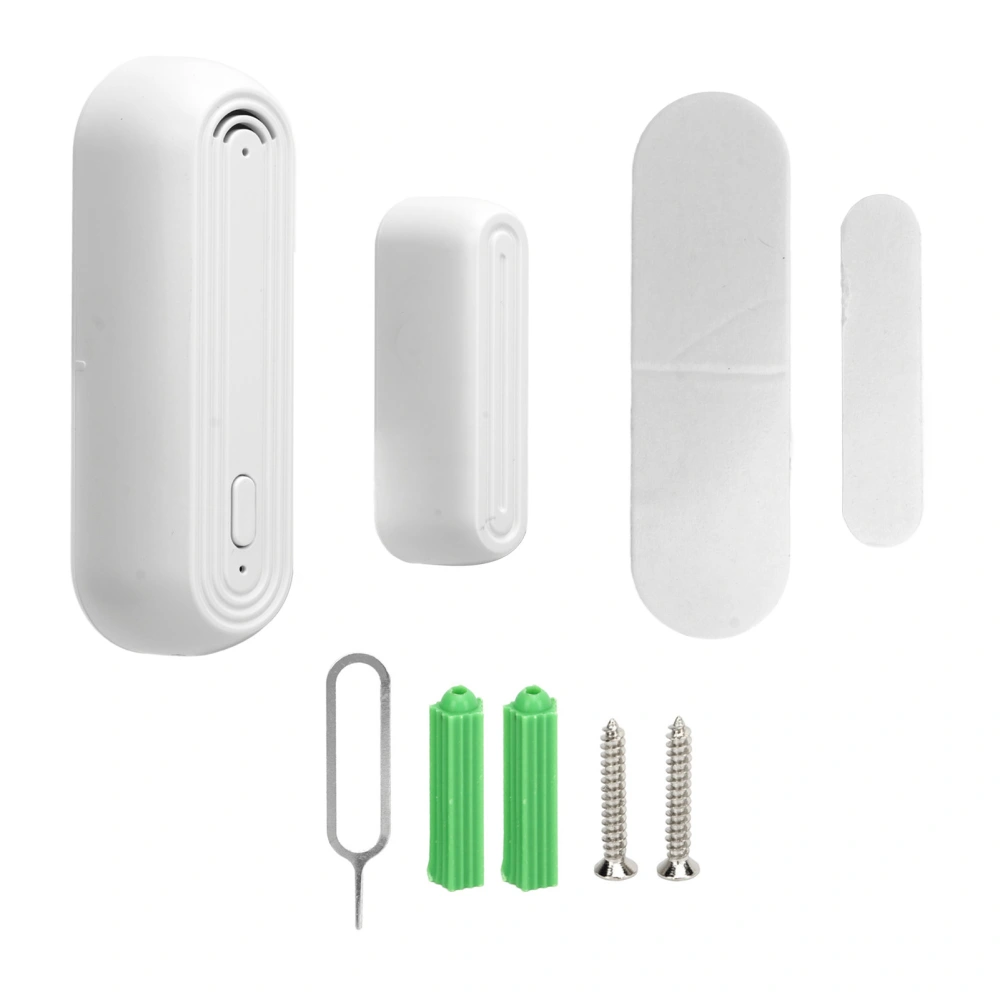 2Pcs Door Window Alarm Sensor Wireless Smart Door Open Contact Burglar Alert Sensor for Home Security