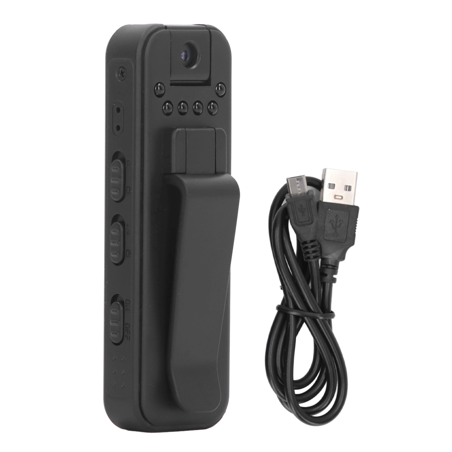 Daily Video Recorder 1080P HD Night Visual Body Video Cam Back Clip Type Rotatable Lens