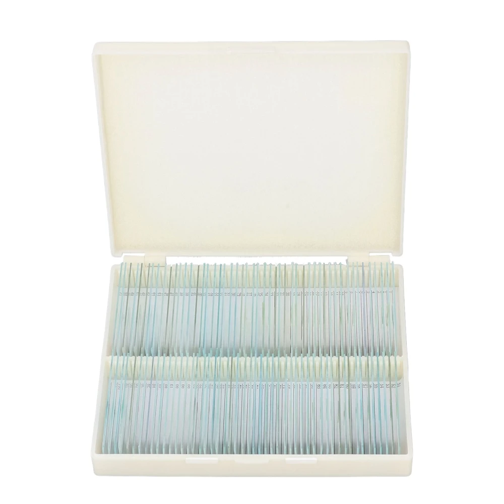 100pcs Microscope Slides Rounded Edge Plants Blank Microscope Slides for Biological Science Laboratory