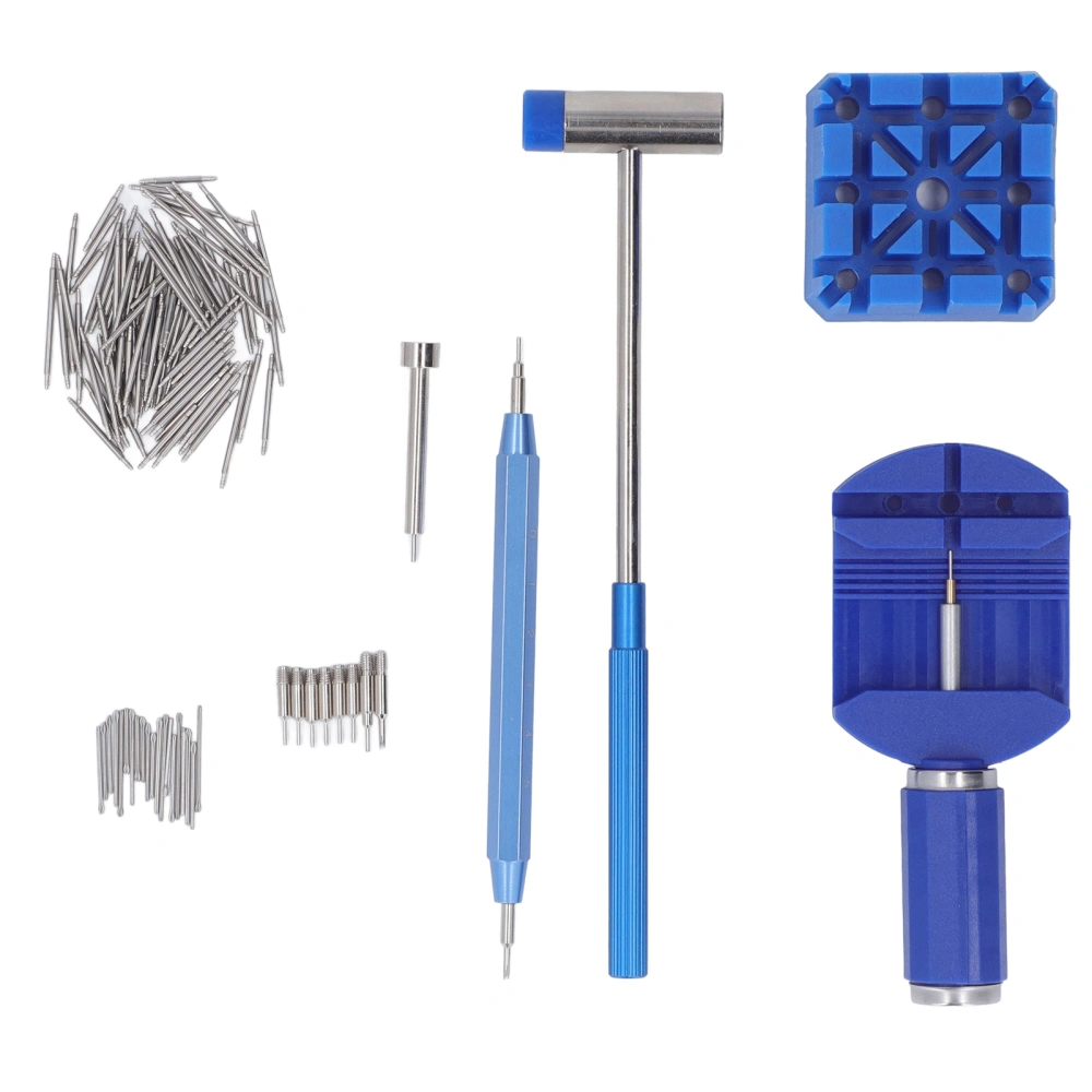 Watch Link Removal Tool Kit Stainless Steel Tip Plastic Handle Watch Strap Watchband Repair Tool Blue