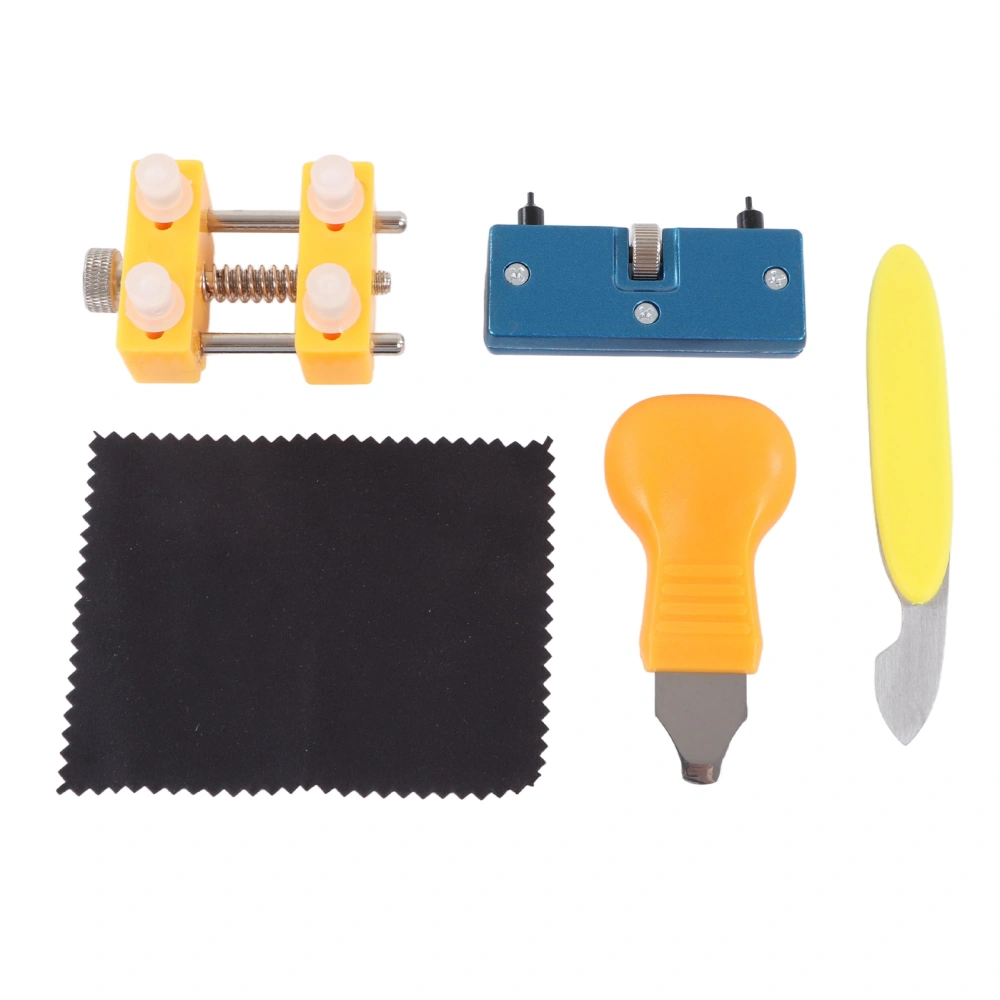 Watch Repair Maintenance Tool Kit Fixing Holder Lid Pry Tool 2 Claw Opener Pry Knife Watch Cloth