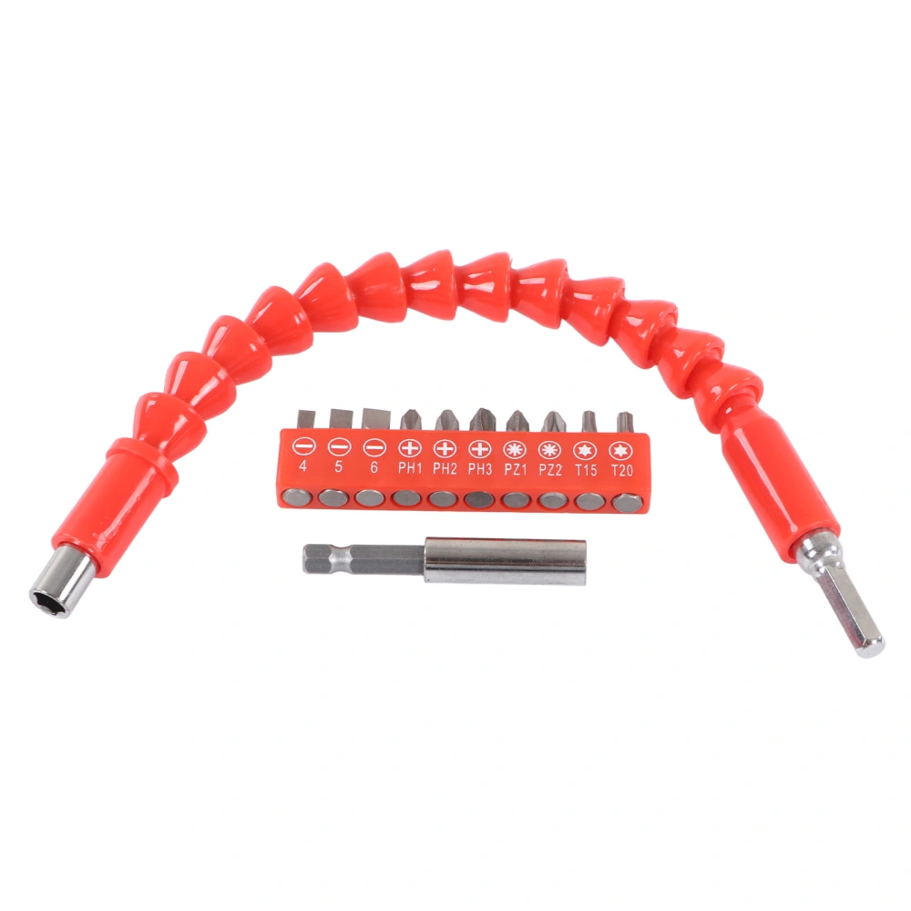 Flexible Extension Shaft Set 10pcs Electric Screwdriver Bit Magnetic Tool Kit for Repair