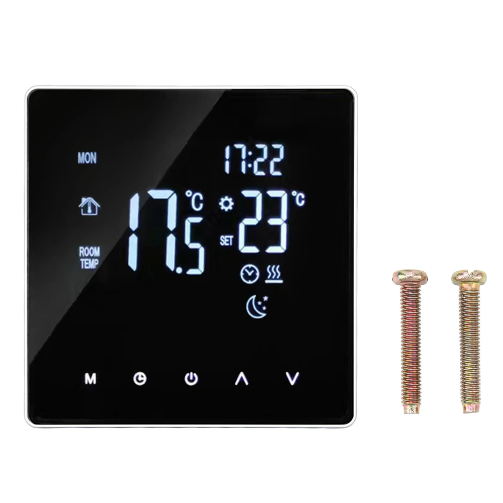 4400W Temperature Controller LCD Touch Screen Floor Heating Thermostat 5 to 60°C Setting AC 90‑240V 3A with WiFi Linkage