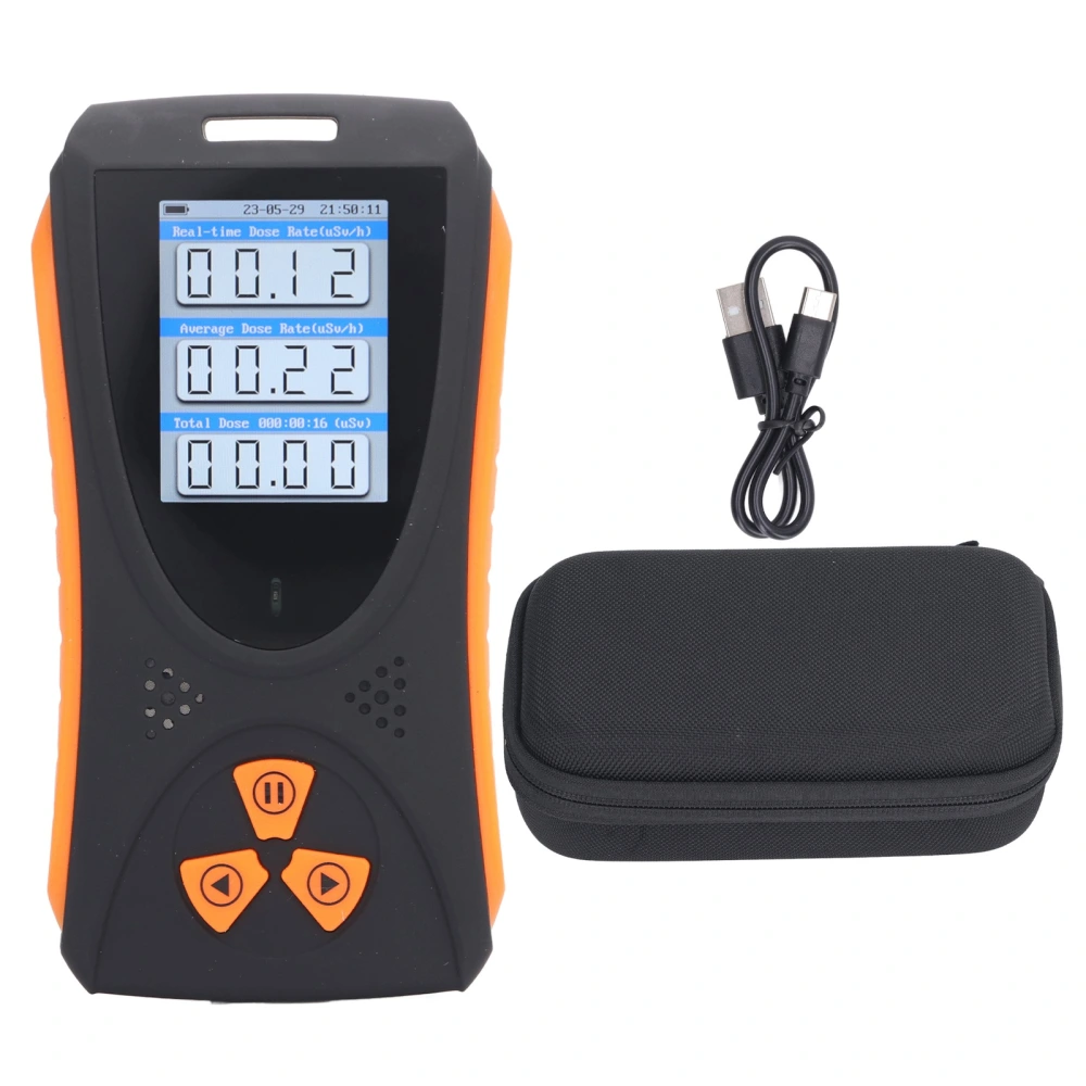 Nuclear Radiation Detector High Sensitivity Rechargeable Geiger Counter X Ray Monitor Dosimeter Alarm Device