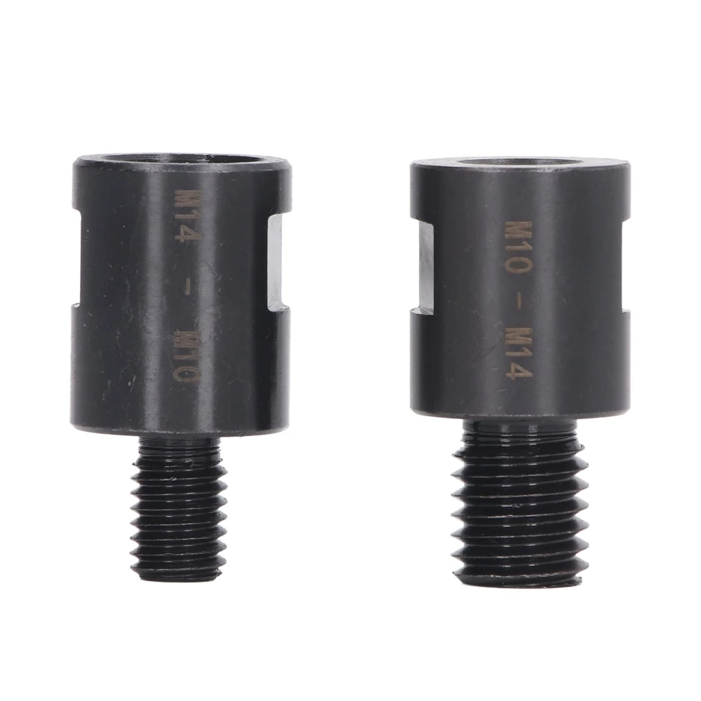 2PCS Thread Drill Bit Adapters M10 to M14 and M10 to M14 Extension Rod Converter for Hole Opener Angle Grinder