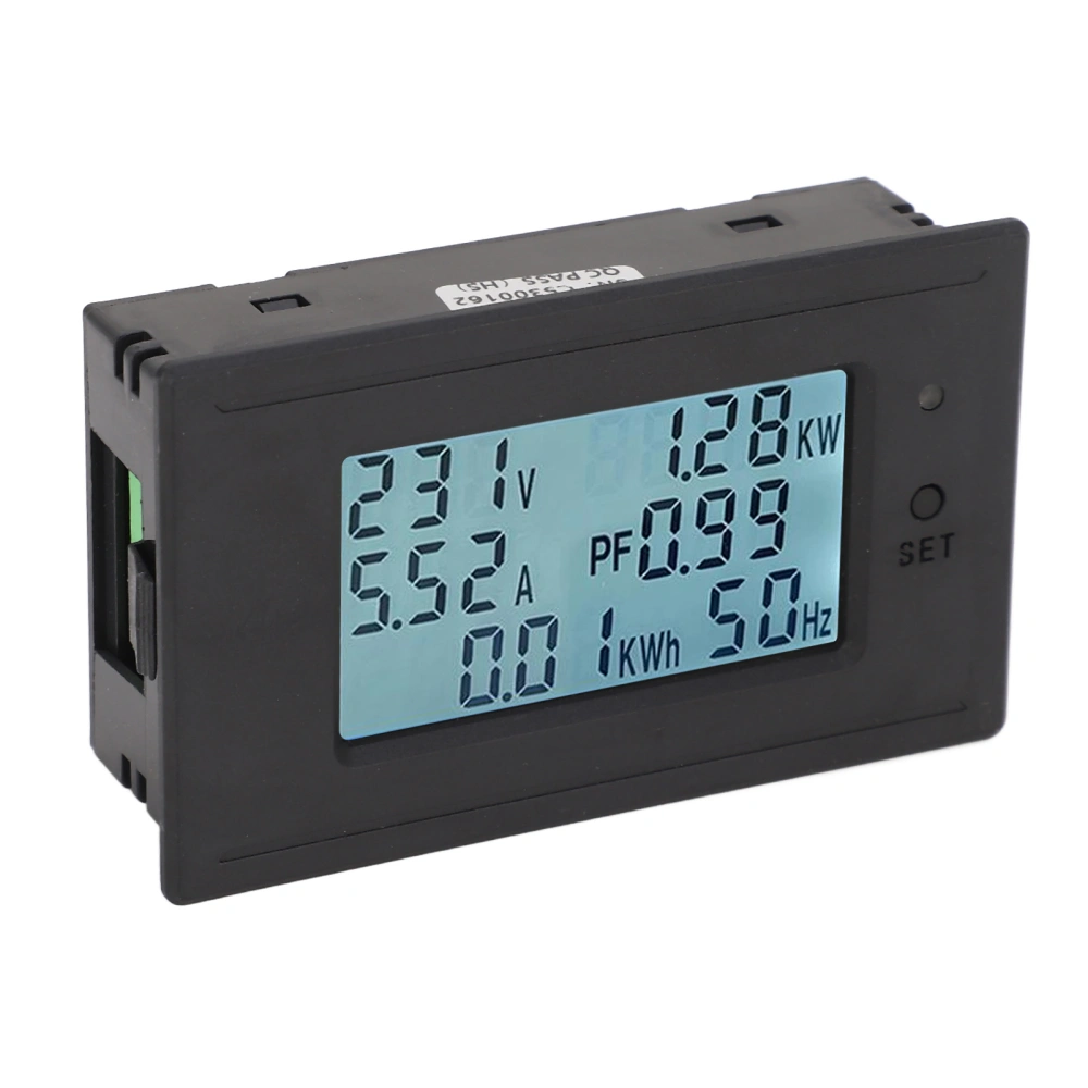 Battery Capacity Monitor AC Voltage Current Power Meter Tester LCD Digital Display AC 40‑280V