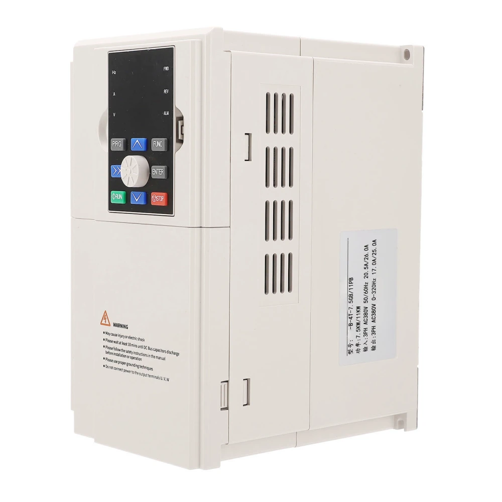 Variable Frequency Inverter 3 Phase AC380V Input Output IP20 Variable Frequency Drive Converter 7.5KW 11KW