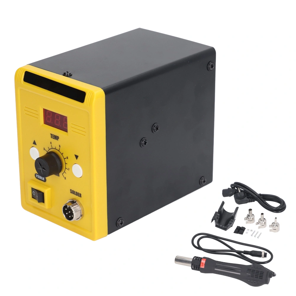 Soldering Rework Station with Hot Air Heat Gun Set and LED Digital Temperature Display Screen