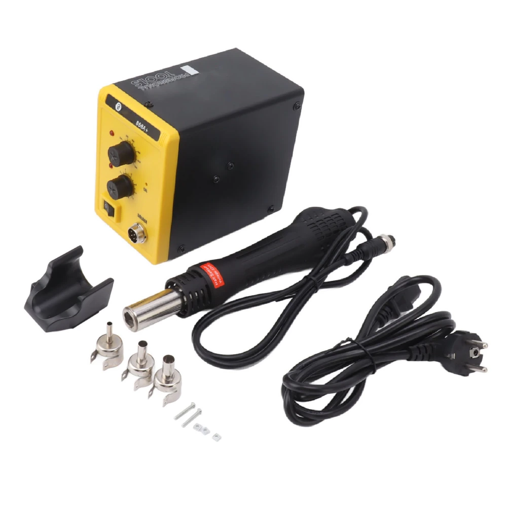 Air Gun Soldering Station LED Tube Display Air Flow Temperature Adjustable Soldering Iron Station