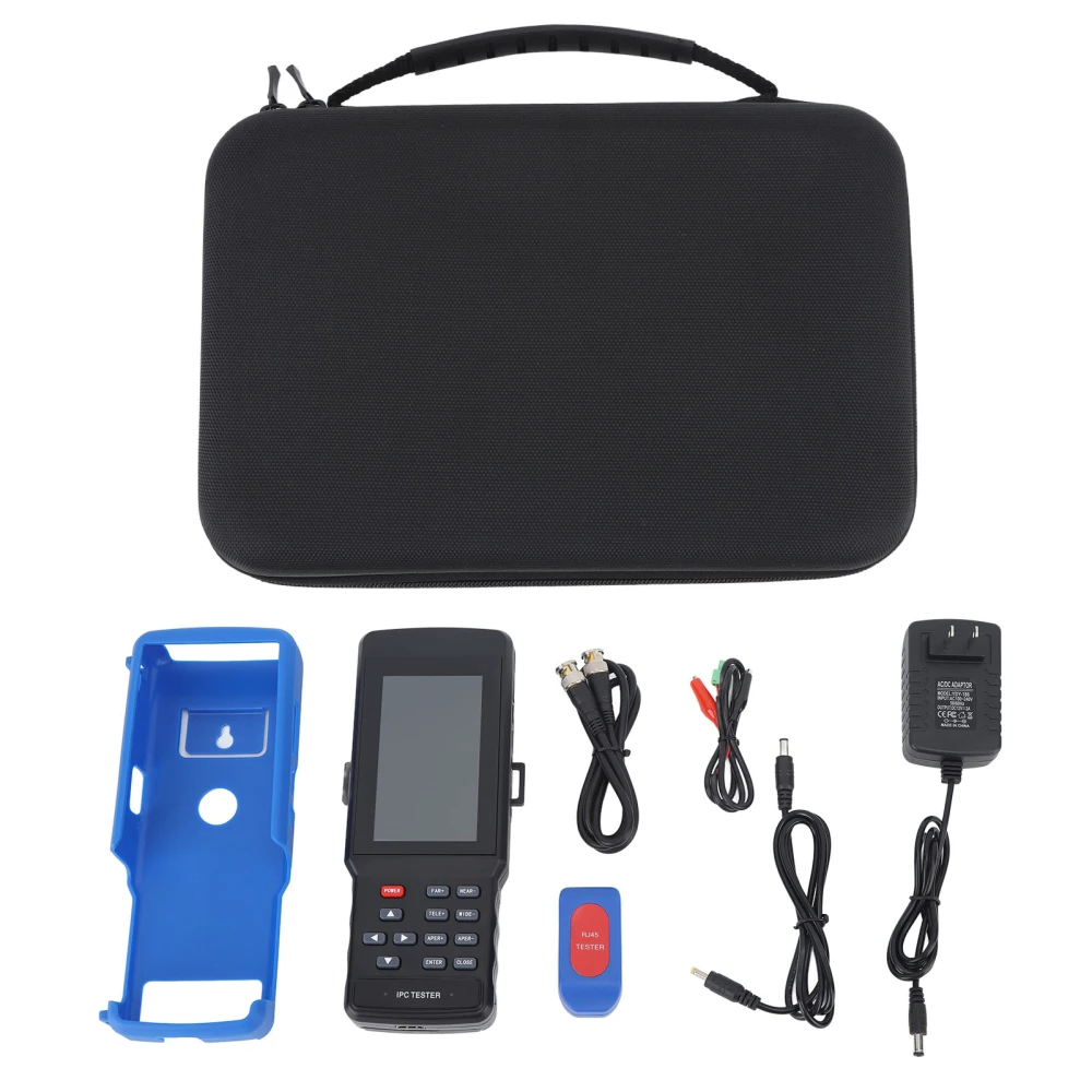 CCTV Camera Tester HD IP Coaxial Analog Video Security Monitor Tester VGA Input 12V Power Output 4.5in US Plug 100-240V