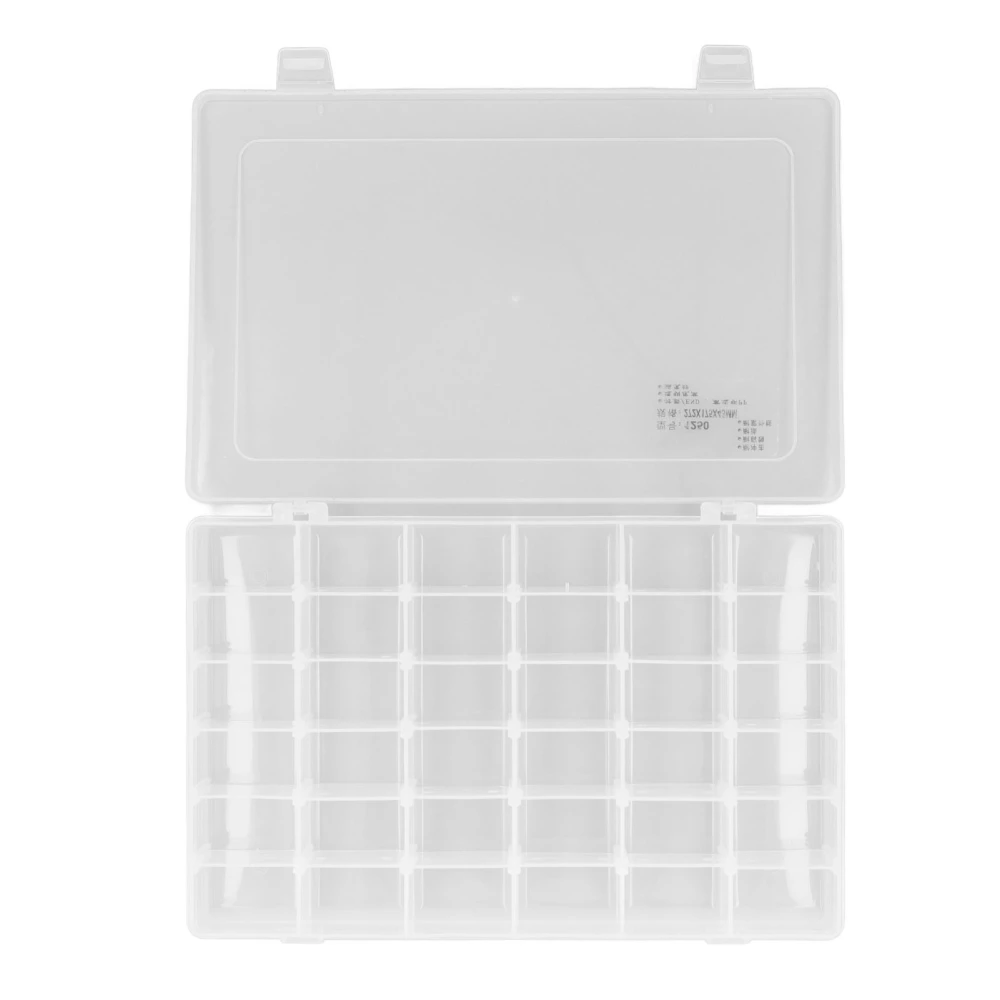 Parts Box 36 Grids Adjustable Dividers Transparent Multi Use Bead Storage Containers for Craft Jewelry