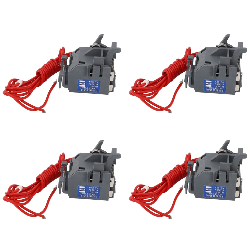 4PCS Shunt Trips Shunt Release Device Circuit Breaker Auxiliary Contact Accessories Left Mounting AC230V