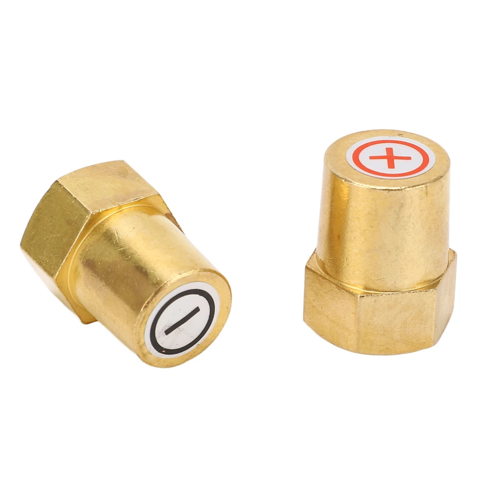 2Pcs Battery Terminal Post Connector Charging Binding Adapter Quick Release Disconnect Positive Negative Good Contact