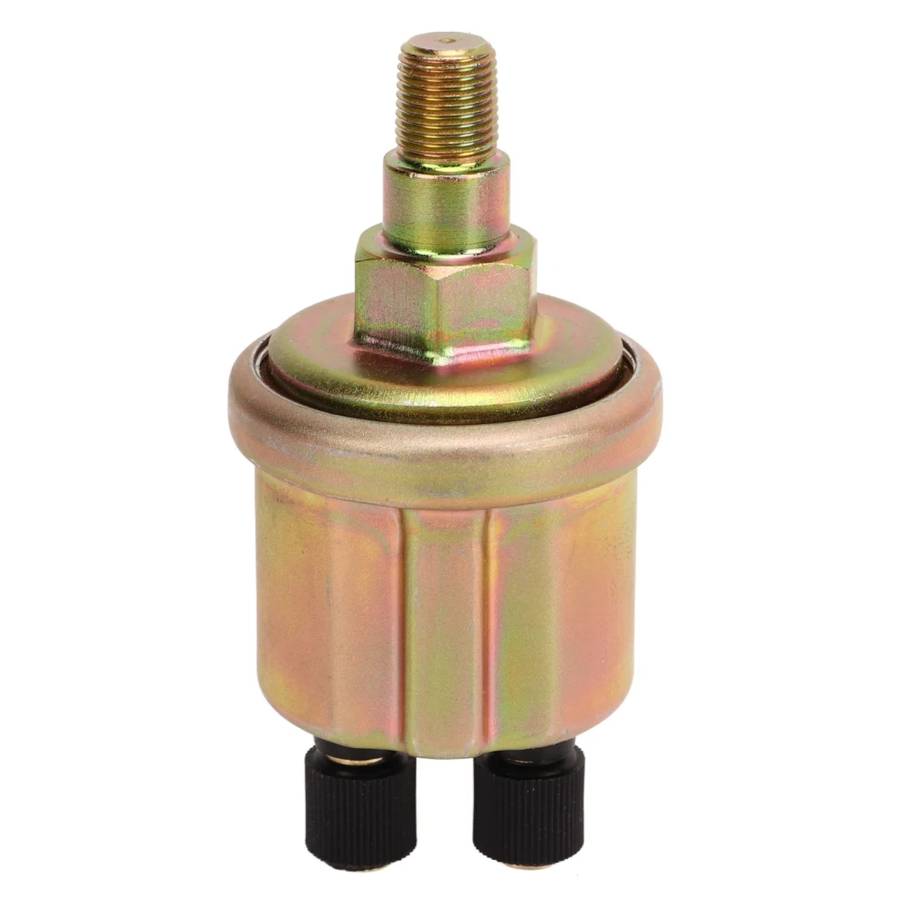 Diesel Generator Oil Pressure Sensor 1/8NPT Gold Matte Double Head Oil Pressure Sensor for VDO 0‑10Bar