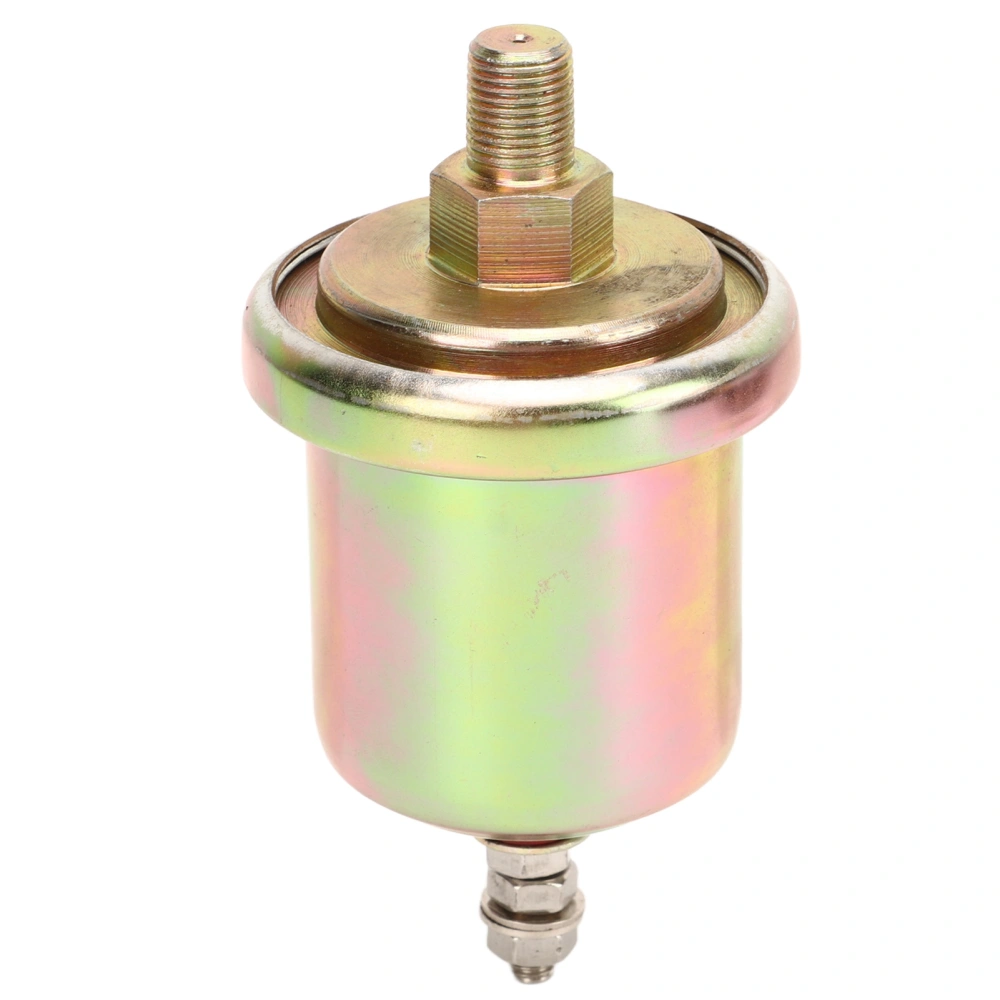 Oil Pressure Sensor Aluminum Alloy Single Head 3015237 Engine Oil Pressure Transducer for VDO 1/8 NPT 0 to 1Mpa