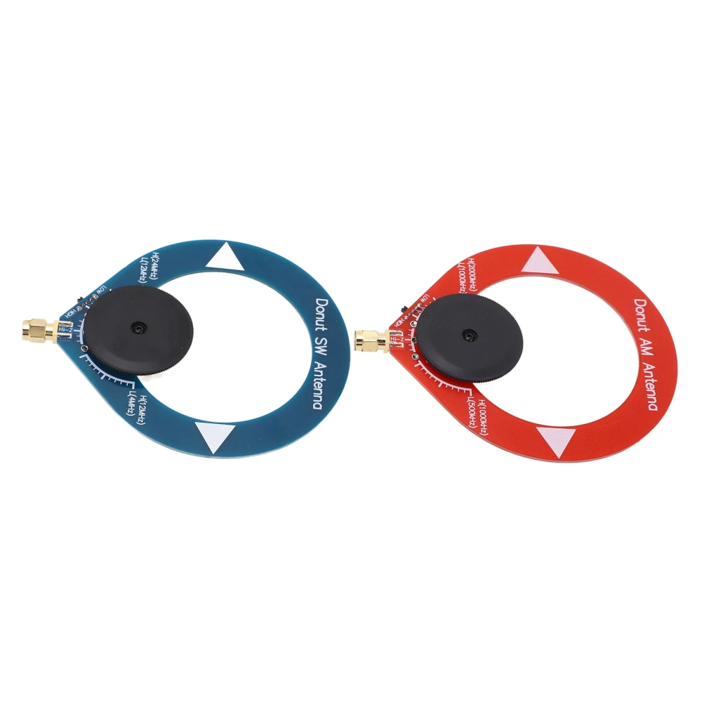 2Pcs Donut AM MW SW Antenna Anti Interference Portable Mini Loop Antenna for Shortwave Radio