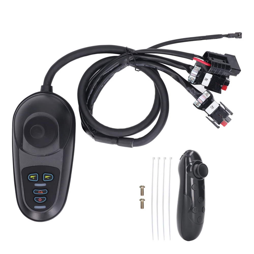 Electric Wheel Chair Joystick Controller 4 Ports Gentle Speed Changing Wheelchair Controller with Brake Adapter DC24V