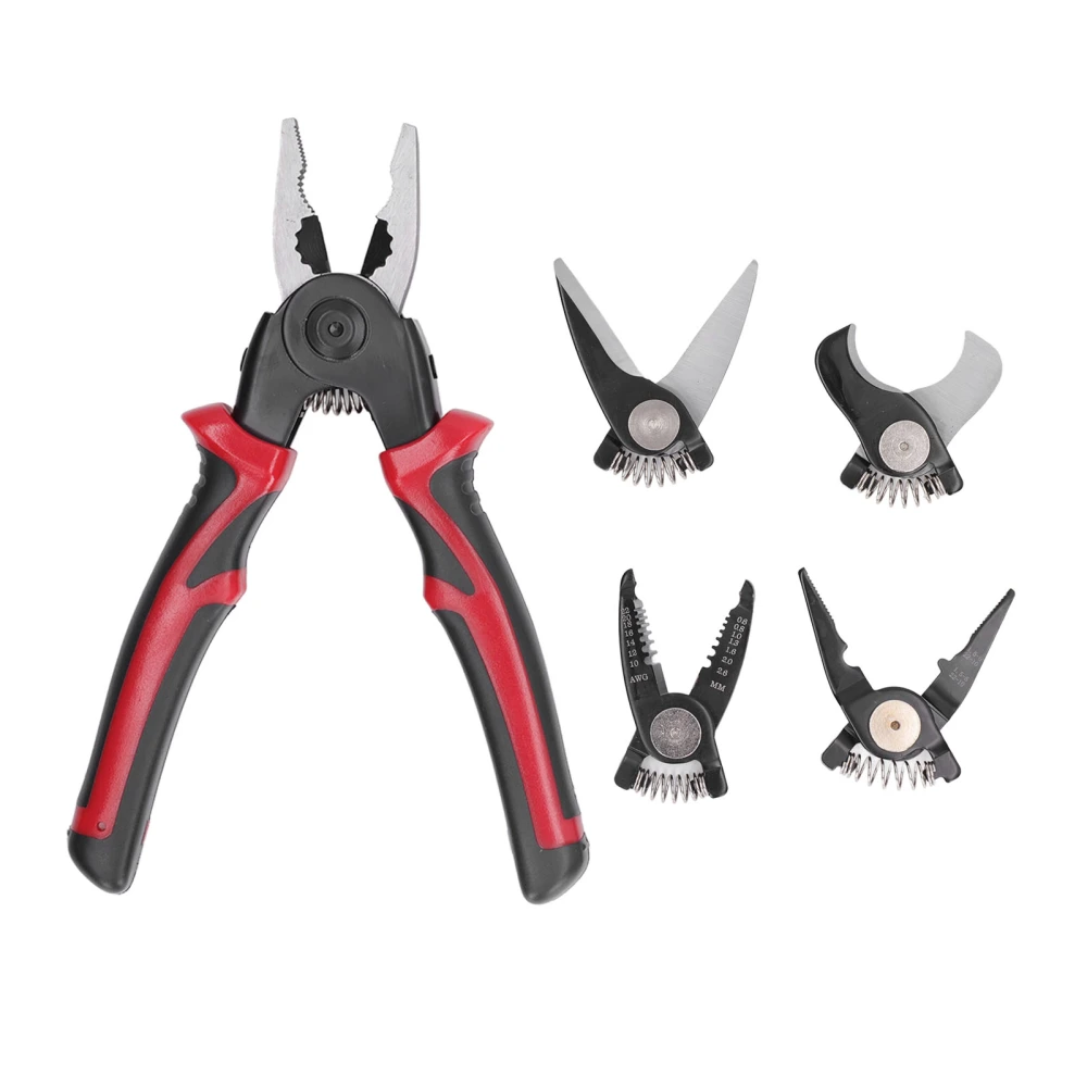 5 in 1 Wire Stripper Prevent Slip Handle Shear Pliers Wire Crimping Tool for Electrician