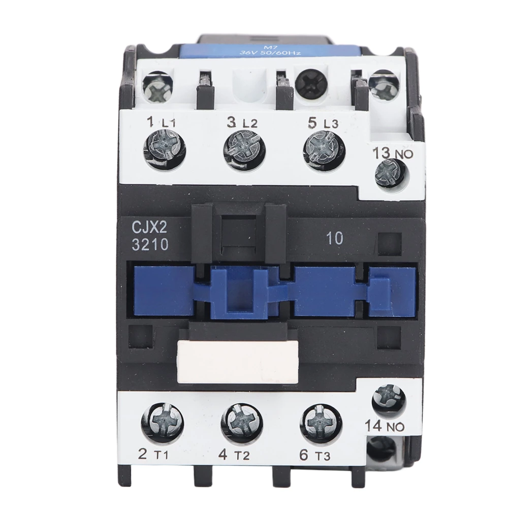 AC Contactor 32A 3 Pole 3 Phase Silver Contact Normally Open DIN Rail Electric Contactor 220V