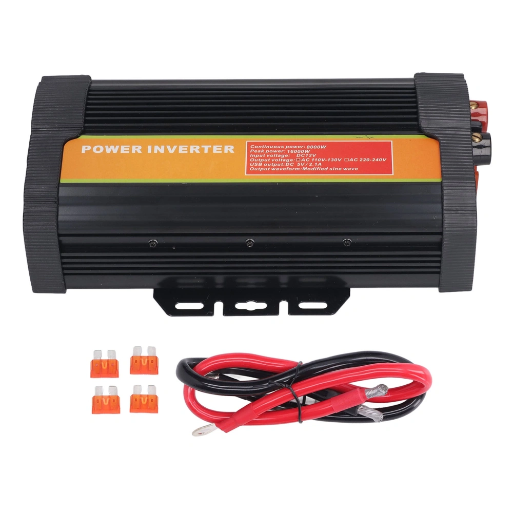 DC12V to AC110V 8000W Car Power Inverter Modified Sine Wave Car Inverter for Fan Home Appliances