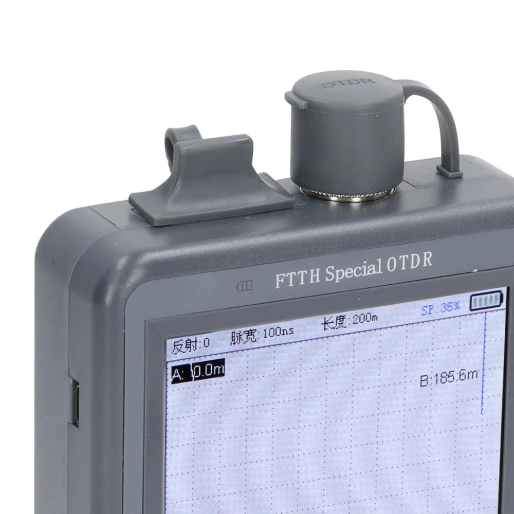 LCD OTDR Optical Time Domain Reflectometer Optical Power Meter Fiber Tester VFL Visual Fault Locator US Plug 100‑240V