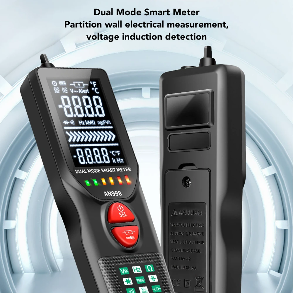 Dual Mode Smart Meter Non Contact Induction Pen High Accuracy Digital Multimeter for Circuit Testing