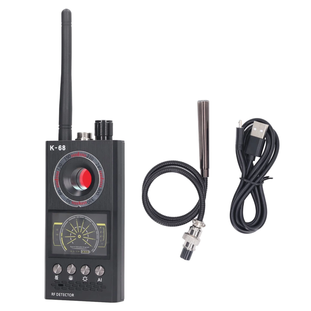 Signal Detector 1MHZ To 8000MHZ RF Signal Scanner Camera Listening Device Detector