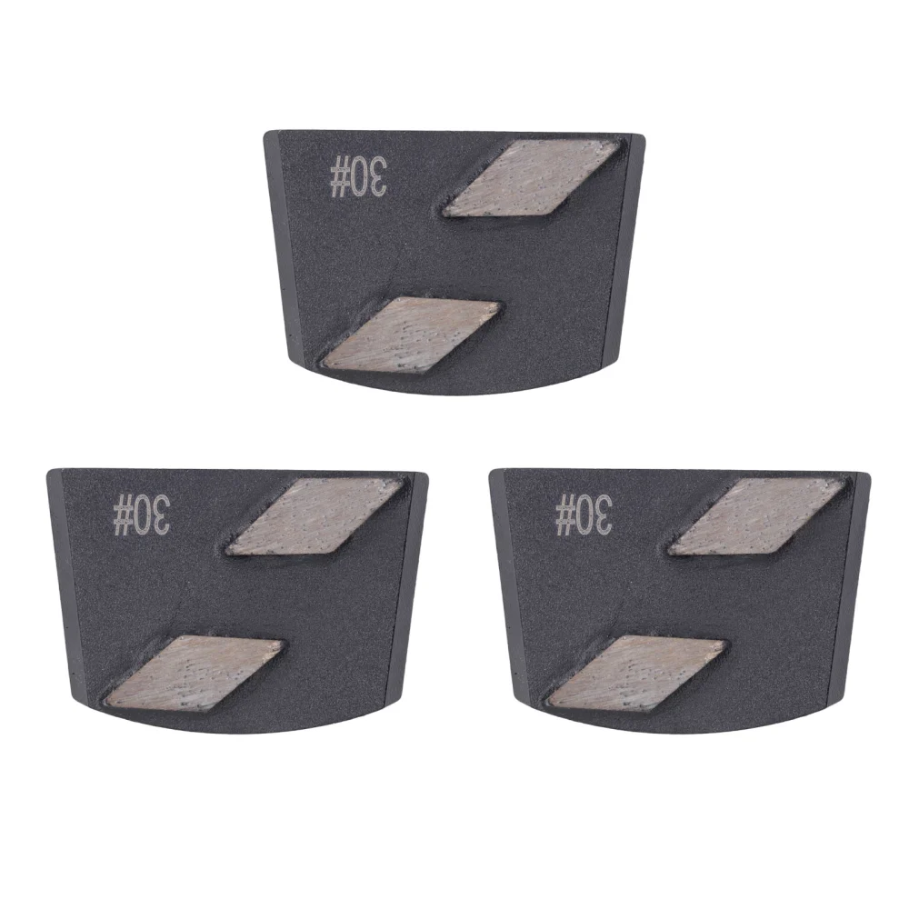 3PCS Diamond Grinding Blocks 2 Blades 30 Grit Polishing Block for Concrete Cement Floor Paint