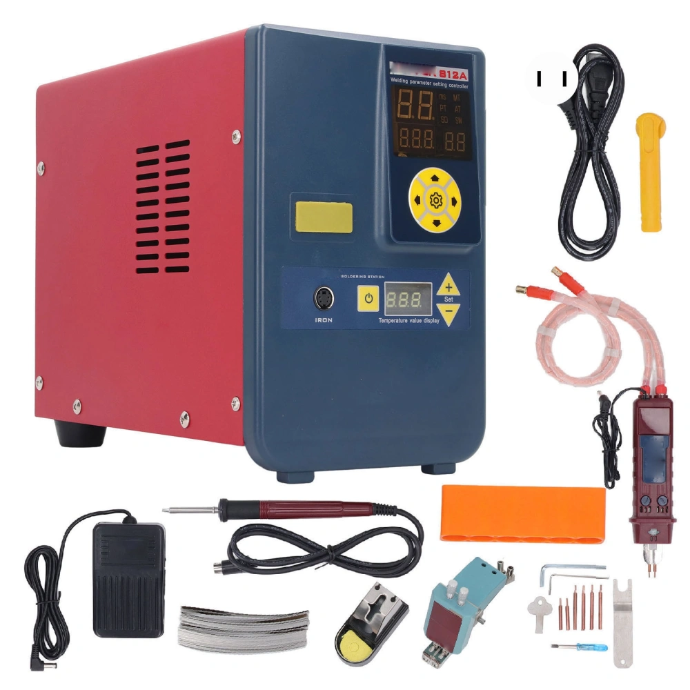 Battery Spot Welder Industrial Accuracy Capacitor Energy Storage Pulse Spot Welding Machine with Welding Pen 14.5KW