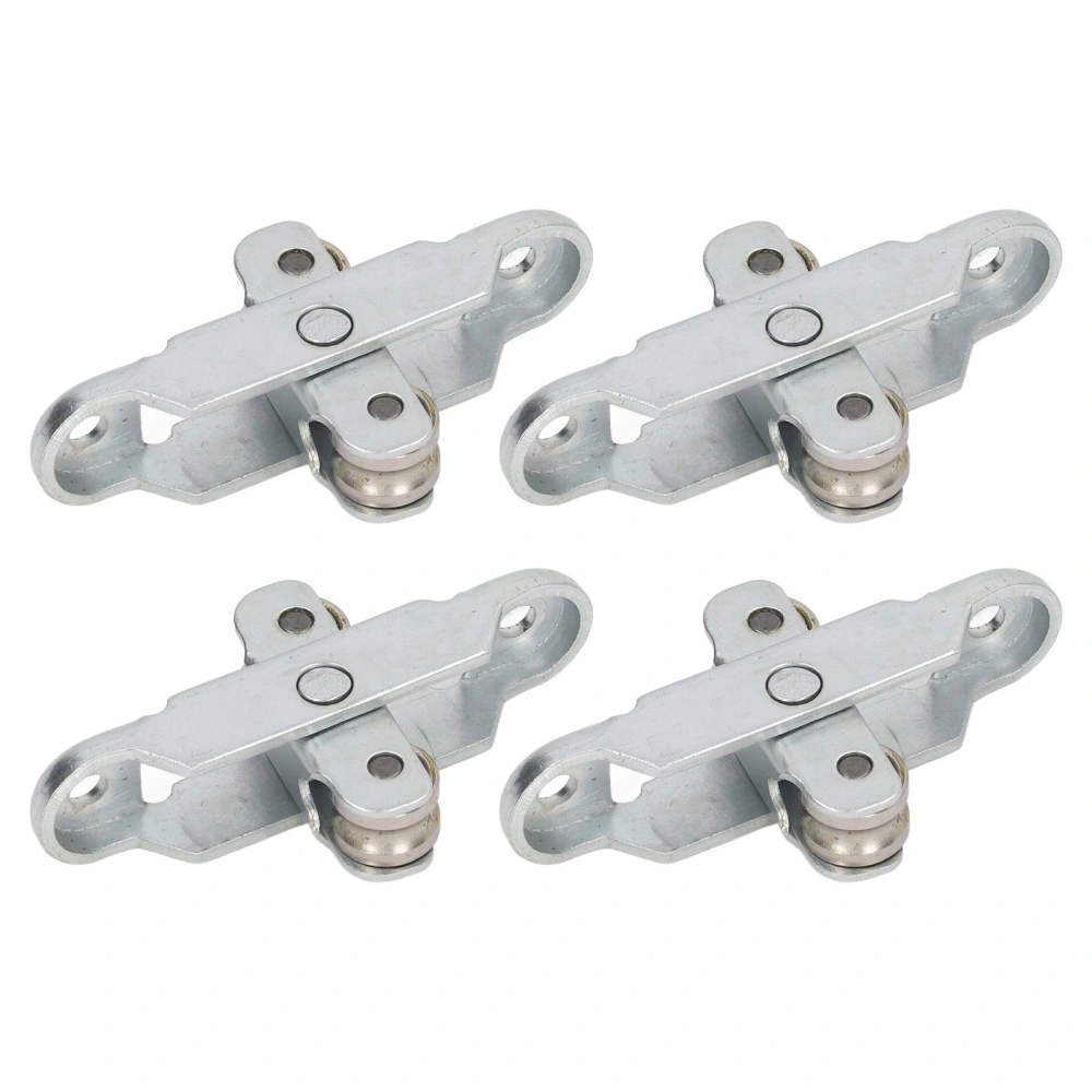 4Pcs Wheel Roller Pulley with Slot Stainless Steel Sliding Door Window Double Roller Pulley 16mm