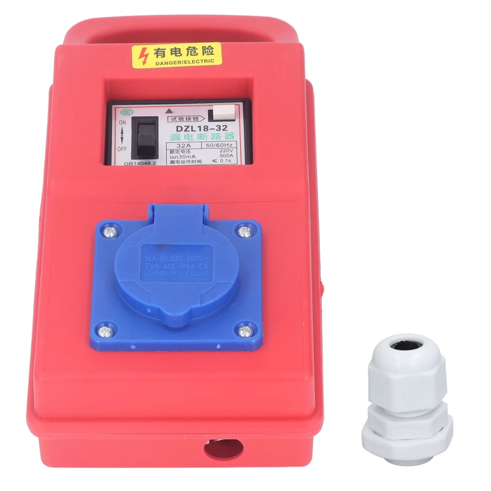 Power Distributor Portable Handheld Temporary Electric Power Outlet Distribution Box Panel for Construction 220‑