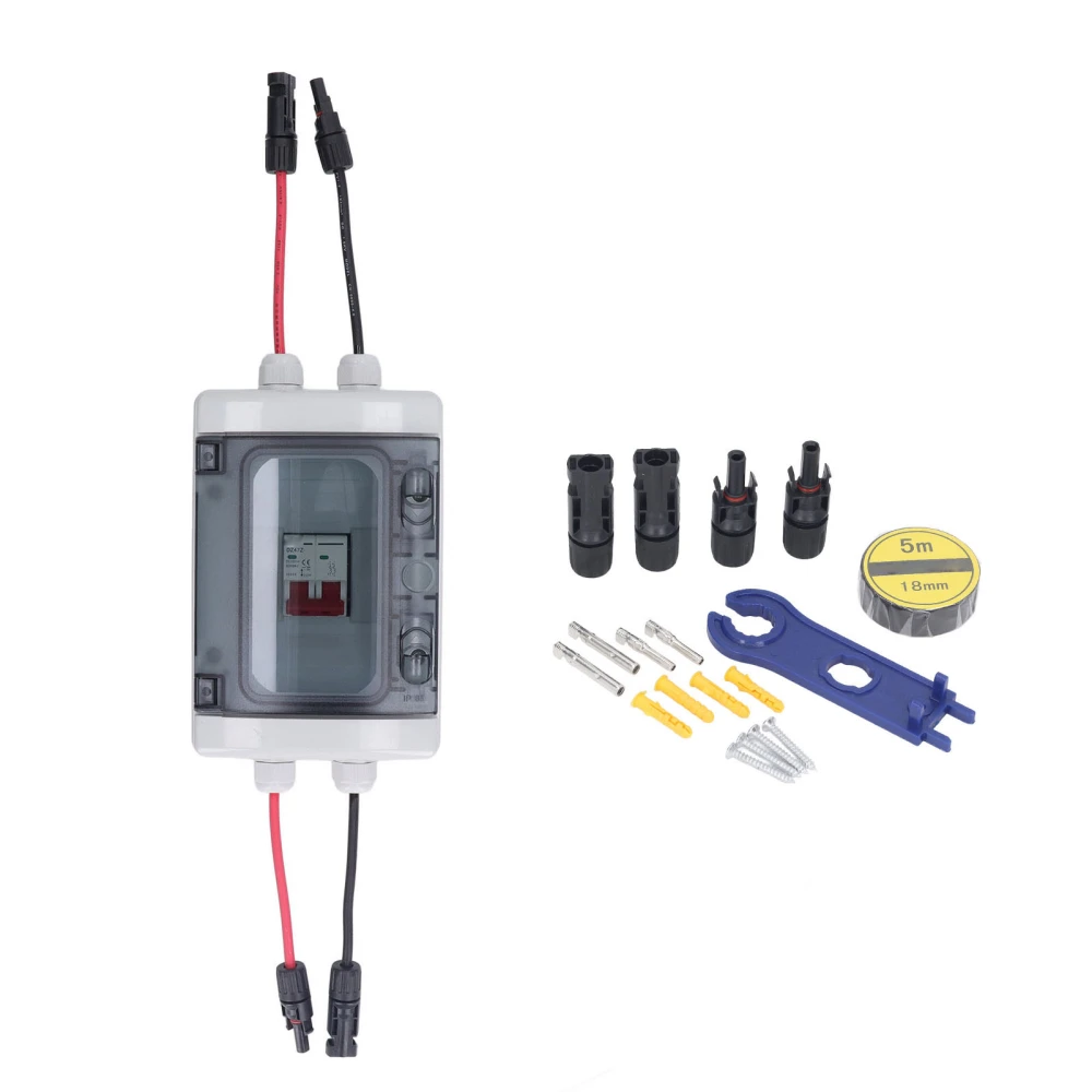 DC Circuit Breaker Overload Protection PV Solar Disconnect Switch with IP65 Waterproof Box 500V 32A