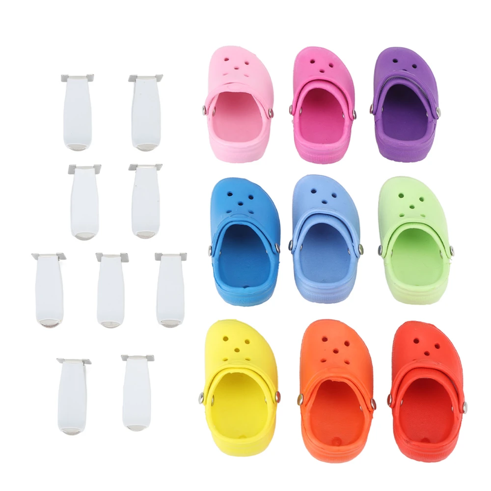 9PCS Car Aromatherapy Vent Clips Cute Shoe Shape Interior Decor Car Perfume Diffuser Multiple Colors