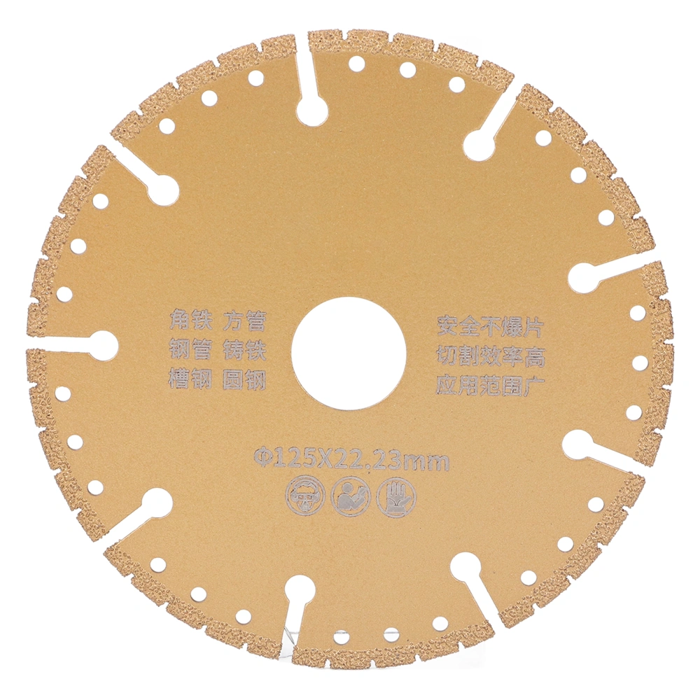 Brazing Saw Blade Multi Functional Cutting Disc for Steel Metal Brazing Cutting Wheel of 125 X 22.23mm