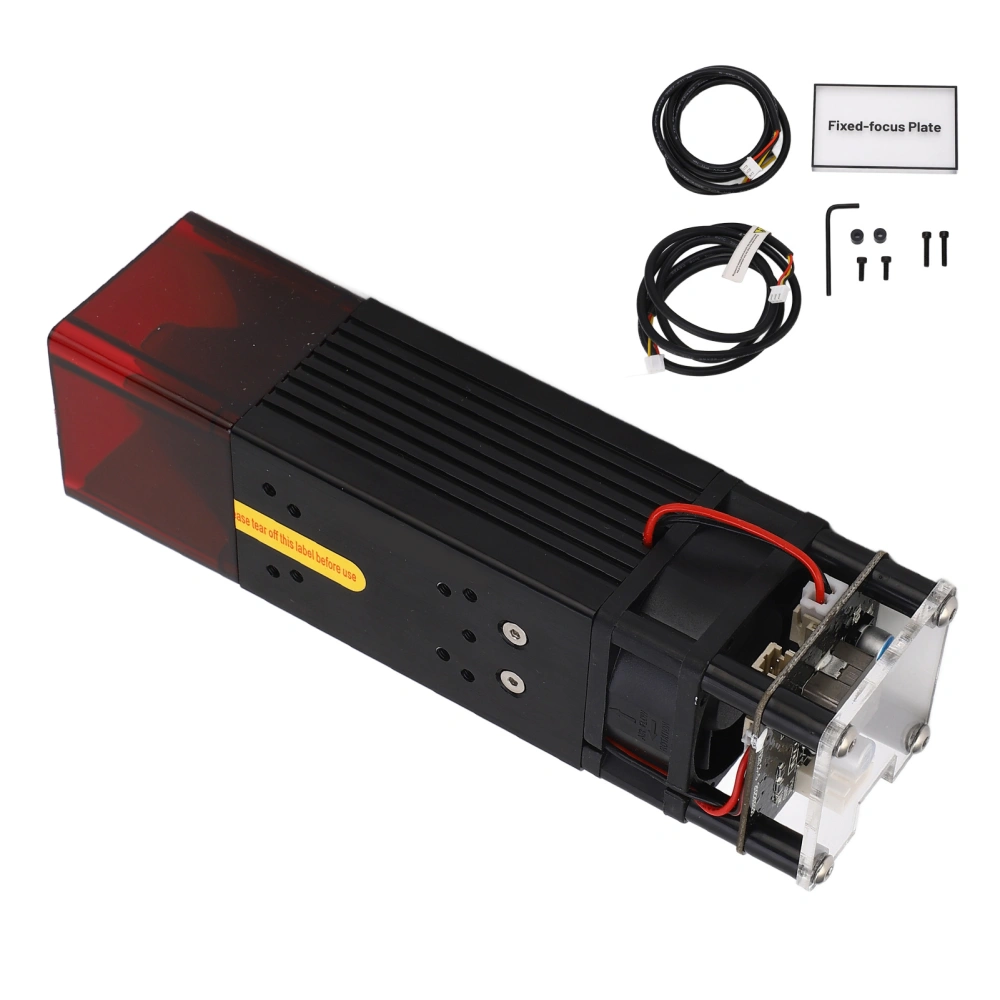 Laser Engraver Module 40W 450nm Fast Cutting Speed Eye Safety Quiet CNC Laser Engraving Module 12V