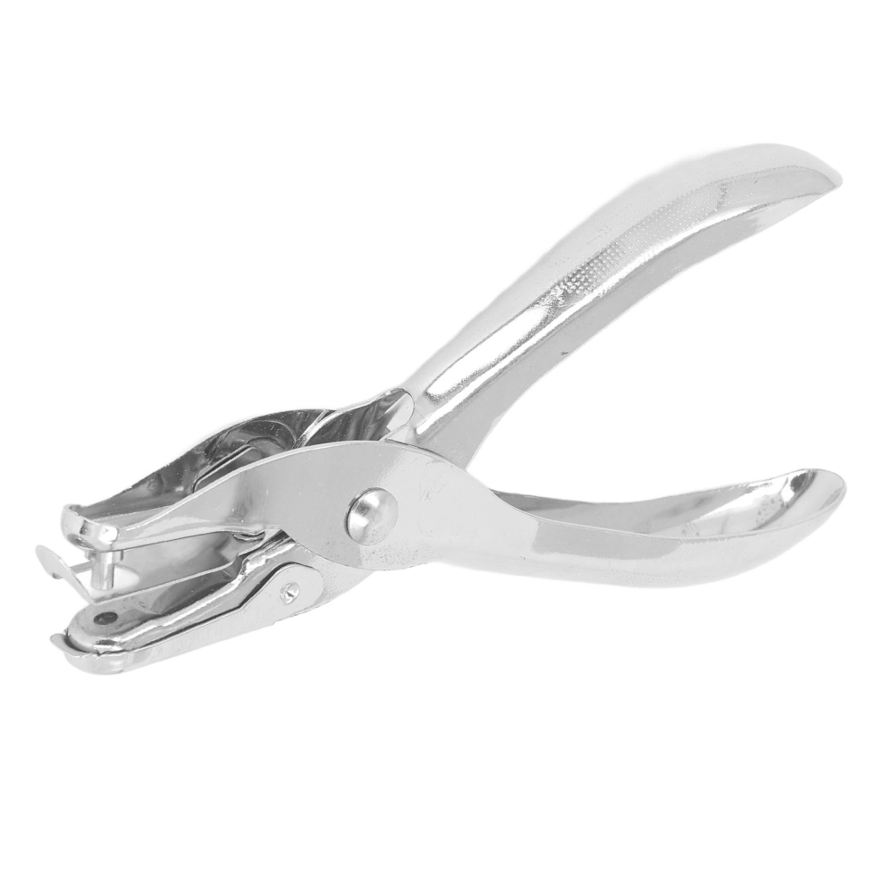 Single Hole Puncher Portable Punch Pliers Paper Punching Tool 3mm Diameter 8 Sheets Capacity